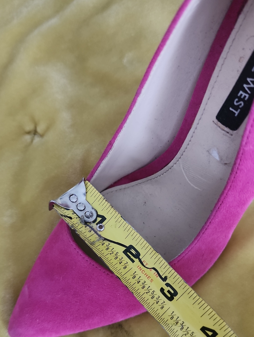 Nine West Pink Suede Heels Size 6.5 - Picture 8 of 8